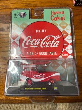 Coca Cola Red and White 1965 Ford Econoline Truck Toy CHASE - HARD TO FIND